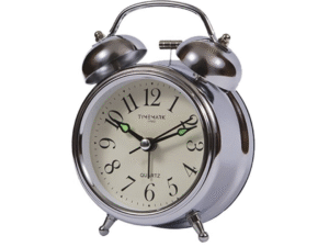 DESPERTADOR CAMPANA VINTAGE CROMADO MED. RDO. CP08. CD:41506