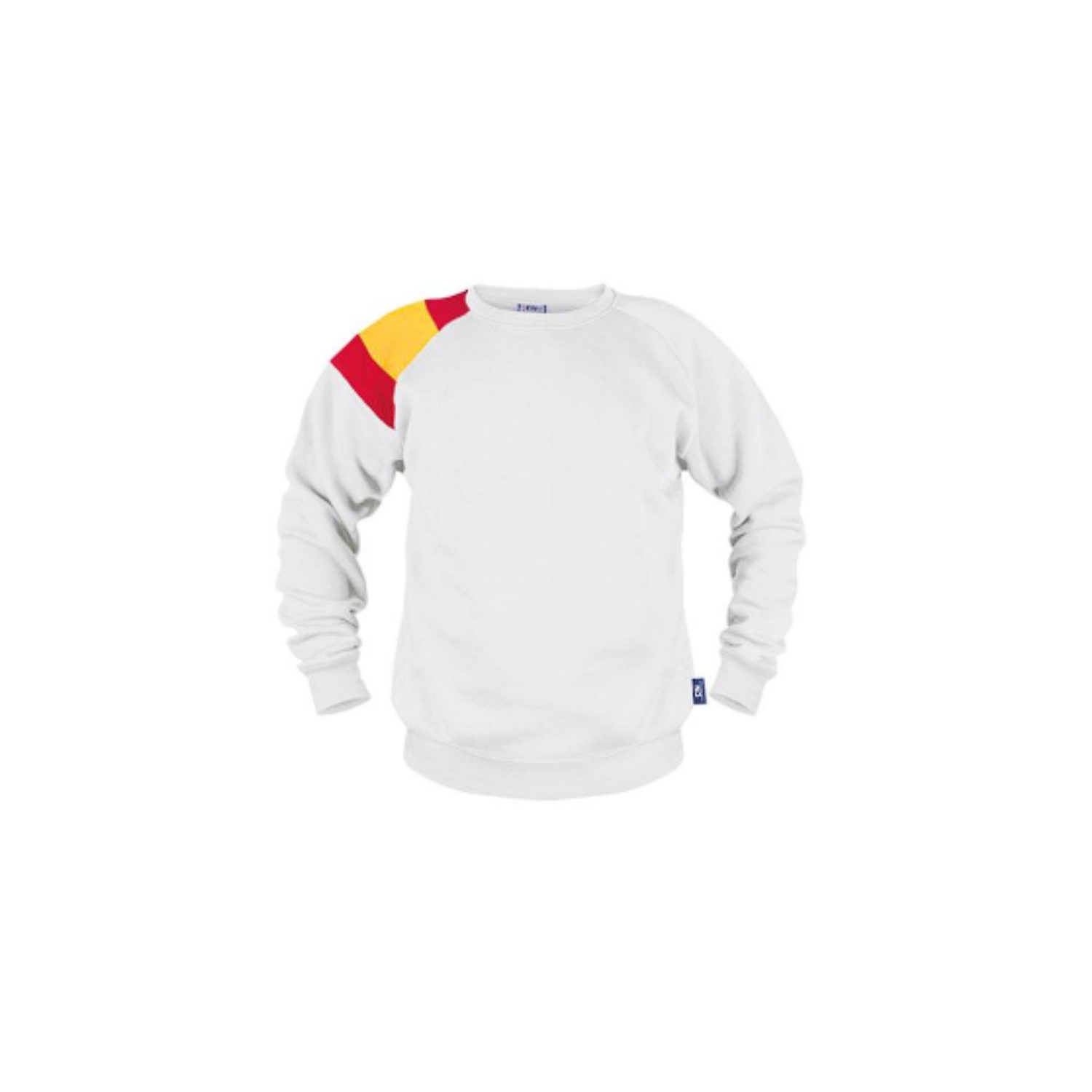 SUDADERA UNISEX NATION BLANCO CON IMPRESIÓN DIBUJO UNA PARTE EN TAMAÑO A4 CD: T-780