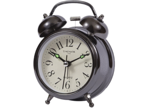 DESPERTADOR CAMPANA VINTAGE NEGRO PÑO RDO. CP08. CD:41505