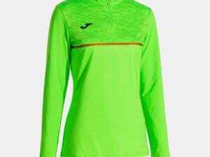 SUDADERA MUJER JOMA RECORD III VERDE FLÚOR CD: 902529.020