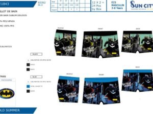 BAÑADOR BOXER NIÑO BATMAN.  COD: 49WE1843