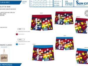 BAÑADOR BOXER NIÑO VENGERS. COD: 49WE1818