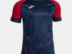 CAMISETA BALONMANO PERFORMANCE MANGAS CORTA DARK NAVY-ROJO