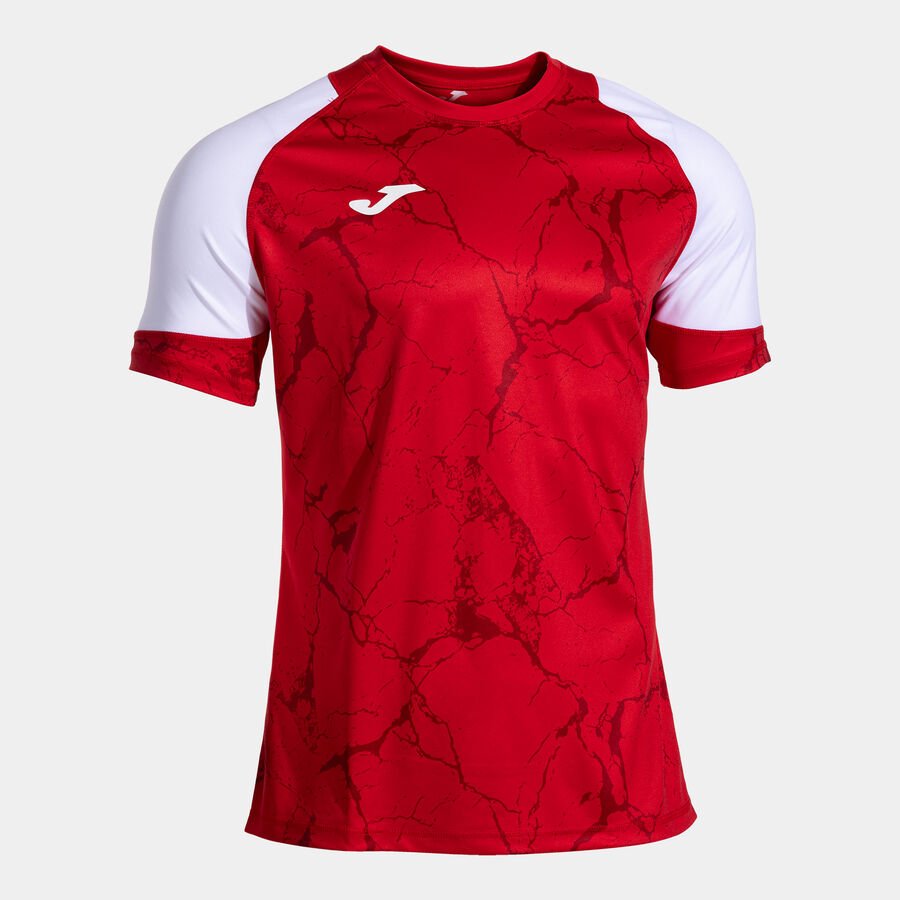 CAMISETA BALONMANO PERFORMANCE MANGAS CORTA ROJO Y BLANCO