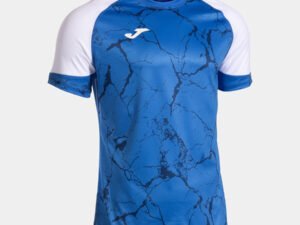 CAMISETA BALONMANO PERFORMANCE MANGAS CORTA ROYAL AZUL Y BLANCO