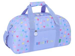 BOLSA DEPORTE BENETTON LILA.