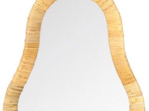 ESPEJO DE PARED DISEÑO DE PERA Y MADERA. COD: 34570