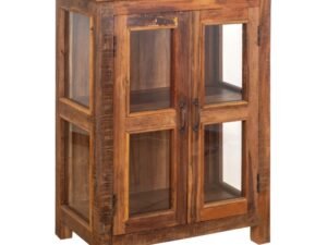 ARMARIO DE MADERA CON VIDRIERA. COD: 34294