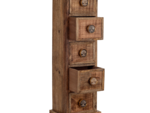 CAJONERO 4 CAJONES DE MADERA BLANCO.  COD: 28558