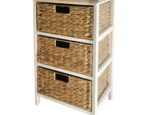 CAJONERO 3 CAJONES/CESTAS DE MADERA.  COD: 33824