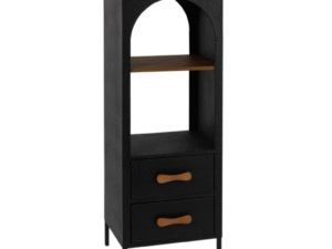 ESTANTERÍA CON CAJONES DE MDF NEGRO. COD: 34562