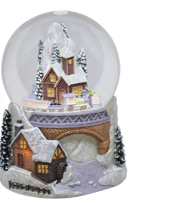 BURBUJA_BOLA MUSICAL-41933 CASA NAVIDAD INT.GIRAT. COD: 00935
