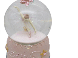 BURBUJA_BOLA MUSICAL-40667 BAILARINA ROSA C/TUTÚ COD: 00907