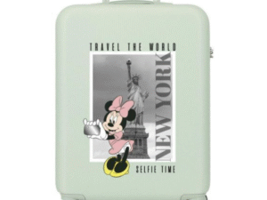 MALETA DE VIAJE TIPO TROLLEY MODELO DISNEY MINNIE BLANCO CD: 23340027110008-MIC
