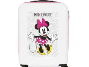 MALETA DE VIAJE TIPO TROLLEY MODELO DISNEY MINNIE BLANCO CD: 23630007100004-MIC