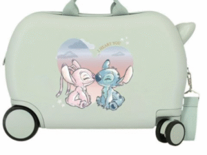 MALETA DE VIAJE TIPO TROLLEY MODELO STITCH MENTA CD: 23630071104005-MIC