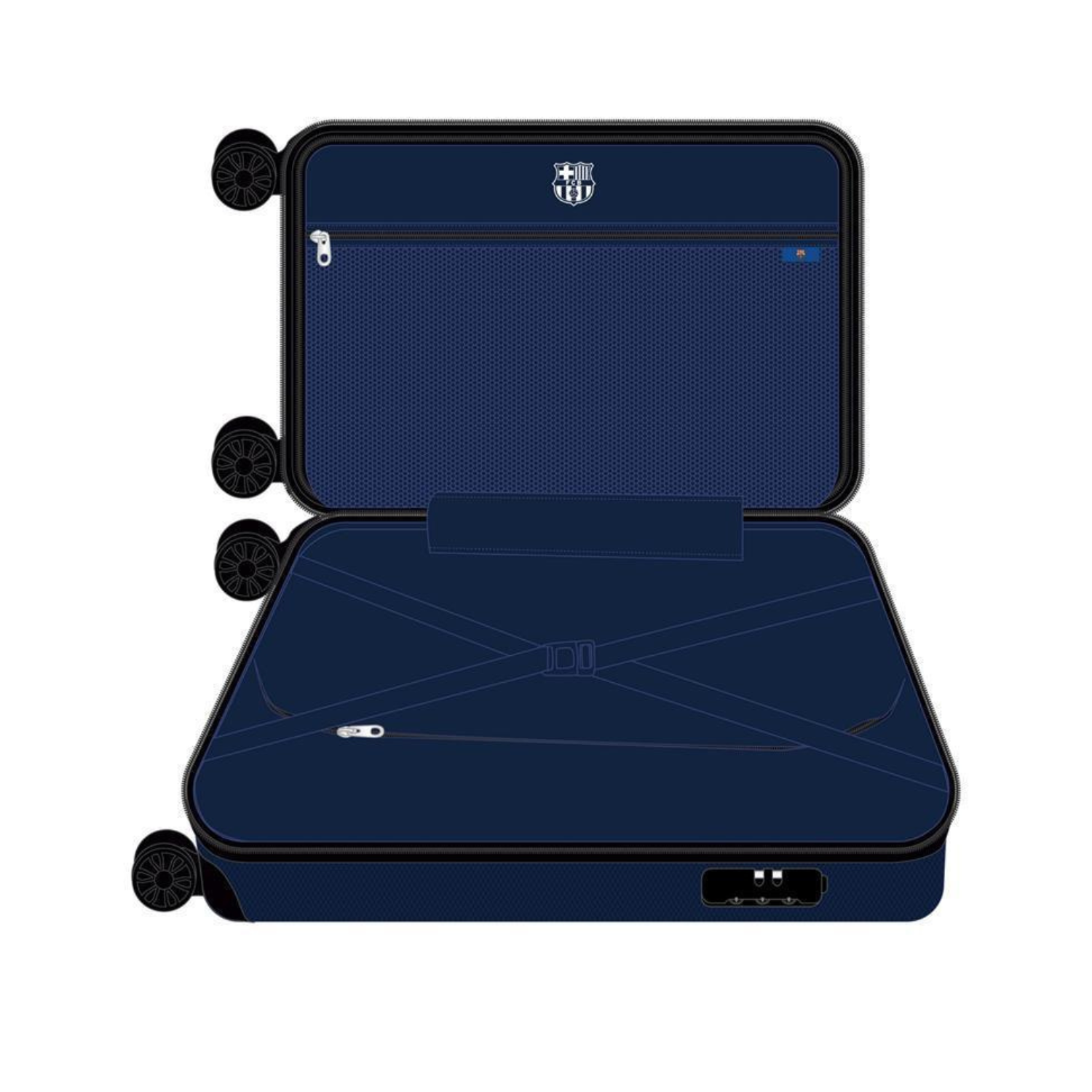 MALETA DE VIAJE TIPO TROLLEY NORMAL MODELO II FC BARCELONA 3ª EQUIPACIÓN - Imagen 3