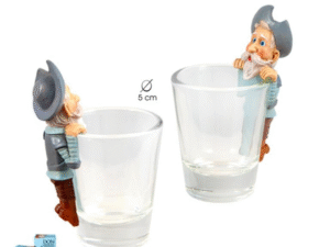 SET 6 VASOS CHUPITO CON DON QUIJOTE