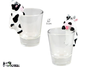 SET 6 VASOS CHUPITO CON VACA