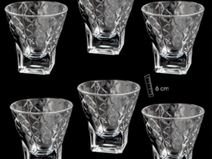 SET 6 VASOS CHUPITO DISEÑO MIMBRE