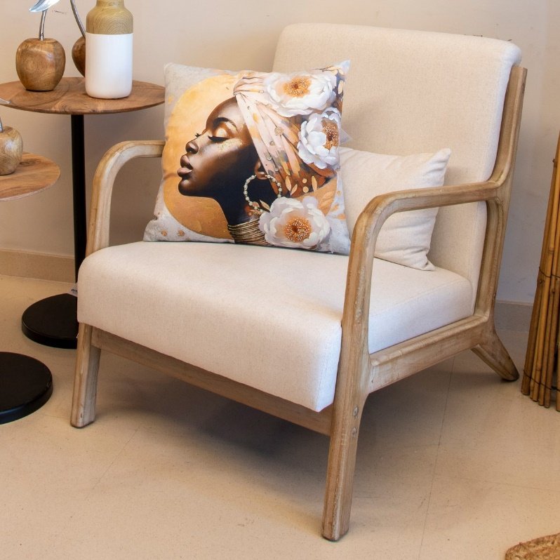 SILLÓN BLANCO DISEÑO SIMPLE. COD: 34667 - Imagen 2