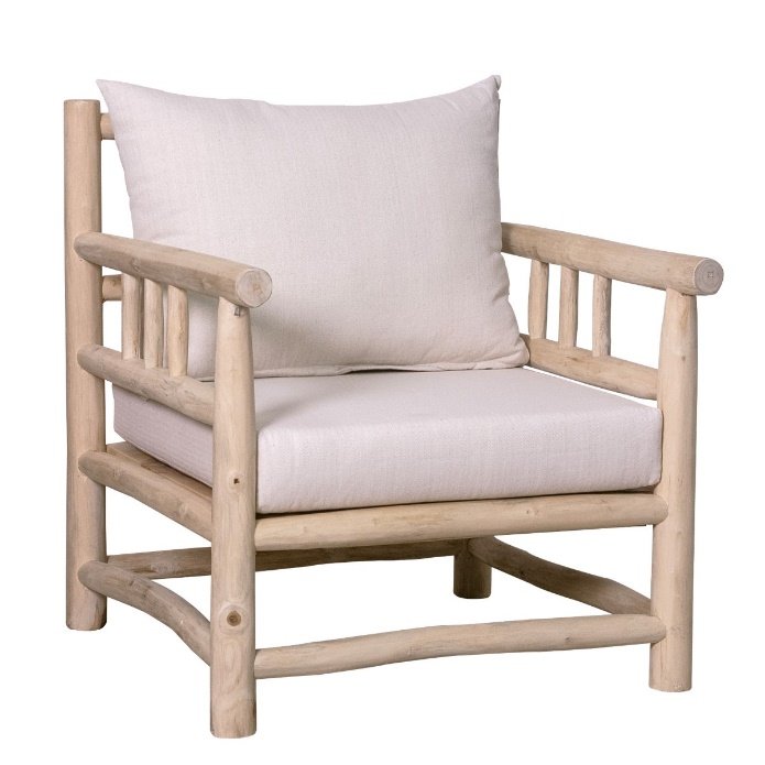 SILLÓN BLANCO DISEÑO VERANIEGO. COD: 343681