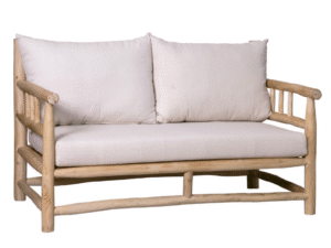 SOFÁ DOS PLAZAS VERANO MADERA TEKA. COD: 34368