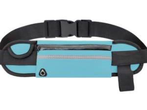 RIÑONERA DE VIAJE MODELO SIS CON BOTELLERO AZUL FLUORESCENTE. COD:G-205-AZ