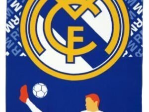 TOALLA DE PLAYA MODELO FUTBOL REAL MADRID CHILENA. EN MICROFIBRA. COLOR AZUL. TAMAÑO 70x140. COD: 13RM13838.12