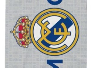 TOALLA DE PLAYA MODELO FUTBOL REAL MADRID ESCUDO R. MADRID. EN MICROFIBRA. COLOR GRIS. TAMAÑO 70x140. COD: 13RM16898.12-MAY