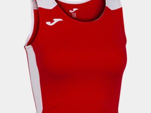 TOP MUJER JOMA RECORD II ROJO/BLANCO