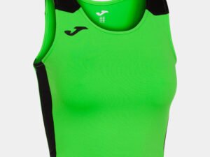 TOP MUJER JOMA RECORD II VERDE FLÚOR /NEGRO