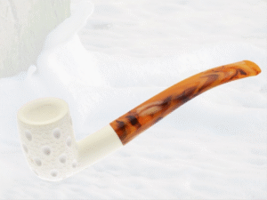 PIPA ESPUMA MAR BILLIARD SEMI CURVA TALLADA. MOD: 21190