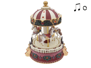 CARRUSEL MUSICAL ESCALERAS Y VALLA BCO/ROJO LEGEND COD: 42688