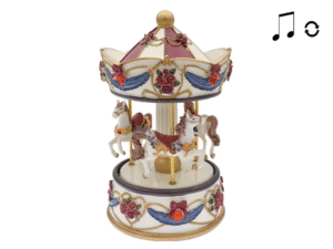 CARRUSEL MUSICAL MED. BLANCO/AZUL GJ106 11X11X19CM COD 42691