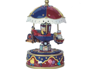 CARRUSEL MUSICAL PÑO. AZUL/BURDEOS AVION COD 40391