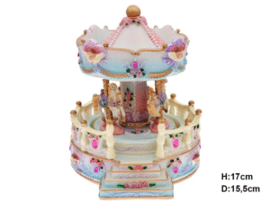 CARRUSEL MUSICAL PÑO. C/ESCALERA ROSA/VIOLETA 15,5 COD 42324