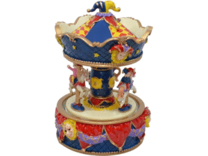 CARRUSEL MUSICAL PÑO. CIRCUS ROJO/AZUL 11X17CM COD 40798