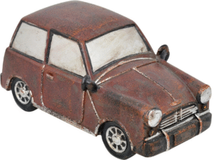 COCHE M.COOPER ROJO RETRO RESINA 17X9X8CM CD:41379