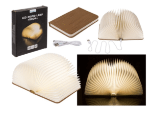 LÁMPARA AMBIENTE LED FORMA LIBRO OB245 17X14X3CM CD:42645