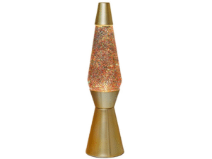 LÁMPARA METÁLICA PURPURINA BULLET DORADA IT70 H:40 COD:42098