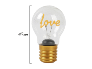 LAMPARA SOBREMESA BOMBILLA LOVE IT883 COD: 42908