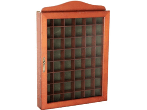 PACK 2 VITRINAS DEDALES NOGAL C/PUERTA 27X4X40CM. COD:40812