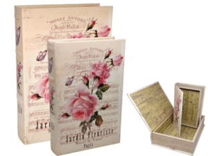 PSET 2 CAJAS LIBRO BICICLETAS EN PARIS VINTAGE 30X2.  COD: 41660