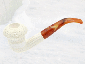 PIPA ESPUMA MAR CALABASH CURVA TALLADA TAMAÑO: M S. MOD: 21164