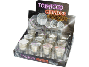 DISPLAY-24 GRINDER-3 METAL CROMADOS 31X24MM. CD:30746
