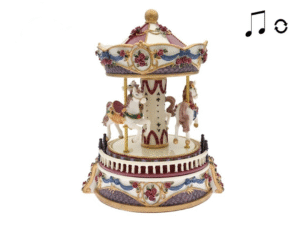 CARRUSEL MUSICAL ESCALERAS Y VALLA BCO/ROJO LEGEND COD: 42688