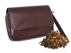 BOLSA TABACO-3 COMBI PIEL MARRON AE63 20X7X14CM