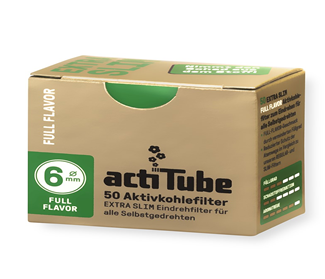 PACK 10 CAJ.50 FILTROS-6MM EXTRA SLIM ACTITUBE CAR