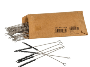 PACK 10 ESCOBILLAS LIMPIA PIPAS METALICA C/CERDAS